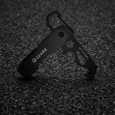 Logo trade advertising products picture of: Gear X foldable EDC tool with carabiner and parcel cutter