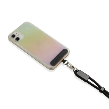 Logotrade promotional giveaways photo of: LoopAmp RCS RPET adjustable phone wrist strap 60W cable