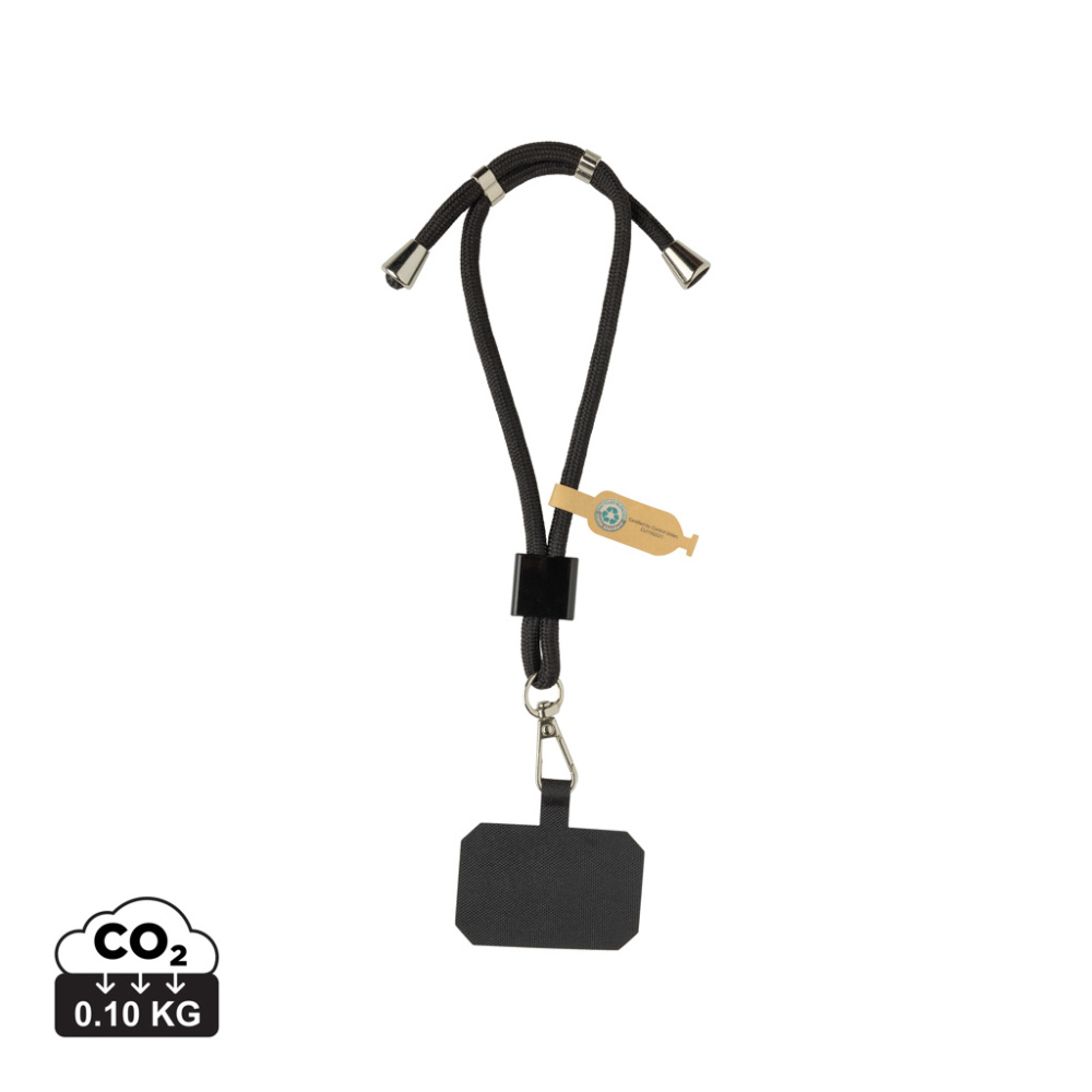 Logotrade advertising product picture of: CarryLoop RCS recycled PET adjustable phone holder wristlet