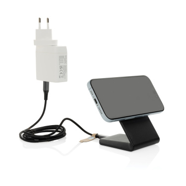 Logotrade promotional gift image of: VoltPerch RCS recycled plastic 15W magnetic wireless charger