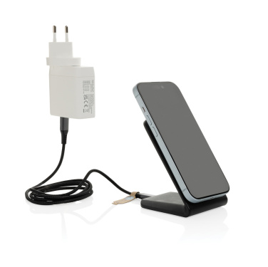 Logotrade advertising product image of: VoltPerch RCS recycled plastic 15W magnetic wireless charger