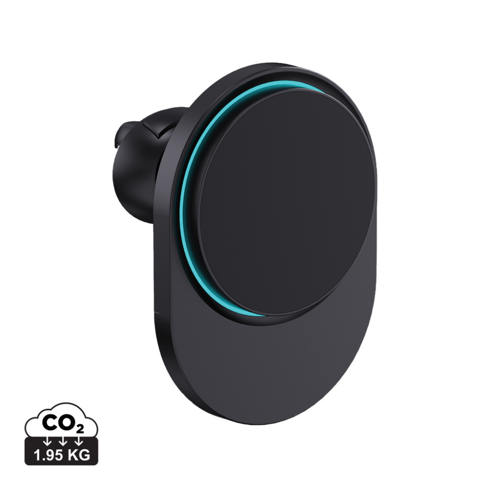 Logotrade advertising product picture of: PowerCruze RCS rplastic 15W magnetic charging car holder