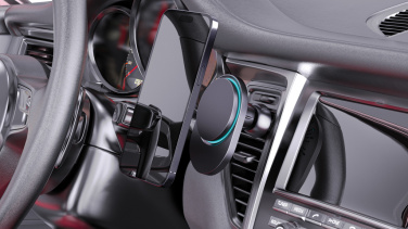 Logo trade promotional merchandise photo of: PowerCruze RCS rplastic 15W magnetic charging car holder