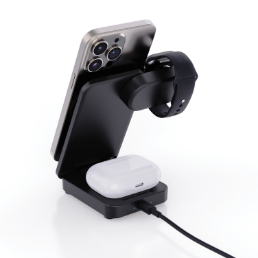 Logo trade promotional product photo of: Urban Vitamin Arcadia RCS rplastic 15W 3in1 magnetic charger