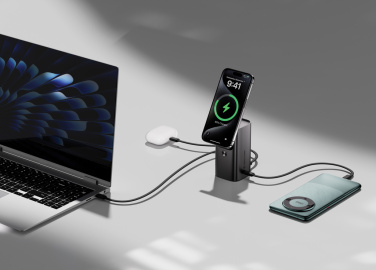 Logo trade promotional giveaways image of: Urban Vitamin Sunnyvale 100W 15.000mAh magnetic powerbank