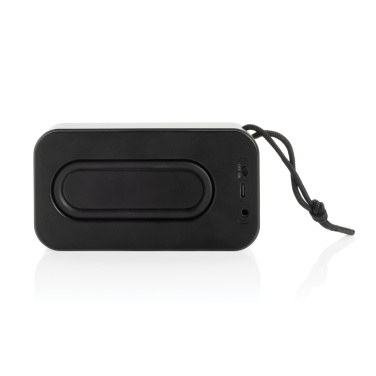 Logo trade promotional product photo of: Swiss Peak RCS recycled aluminium 10W bass speaker