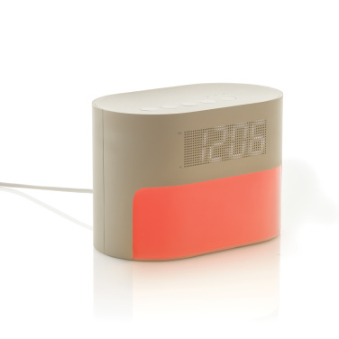 Logo trade advertising products picture of: LumaRise RCS reycled plastic white noise alarm clock