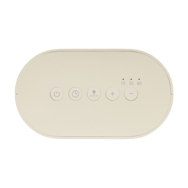 Logo trade corporate gift photo of: LumaRise RCS reycled plastic white noise alarm clock