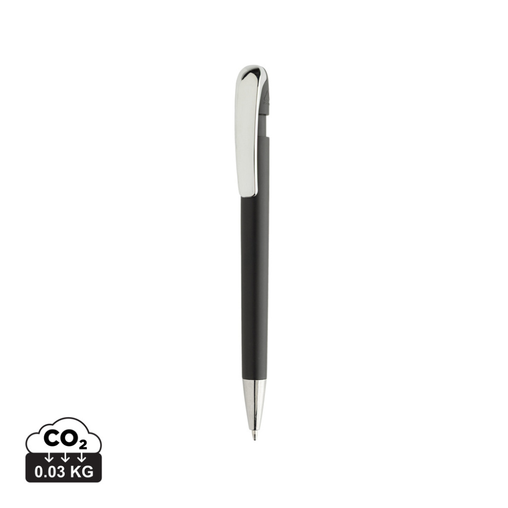 Logotrade advertising products photo of: Glide GRS certified R-ABS Metal Clip Pen