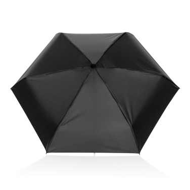Logo trade promotional gifts image of: 19.5" Aware™ RPET super mini manual 190T Pongee umbrella