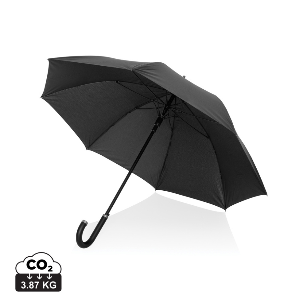Logotrade promotional merchandise photo of: Swiss Peak Vero Aware™ RPET 25” umbrella w luxe handle