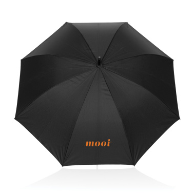 Logotrade promotional item picture of: Swiss Peak Vero Aware™ RPET 25” umbrella w luxe handle
