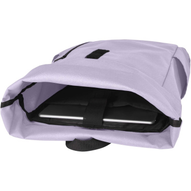Logotrade promotional gift picture of: Byron 15.6" GRS RPET roll-top backpack 18L