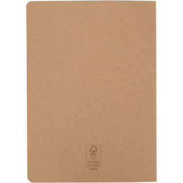 Logo trade promotional giveaways picture of: Slyk A5 kraft cahier notebook with dotted pages