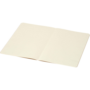 Logo trade corporate gifts picture of: Slyk A5 kraft cahier notebook with dotted pages