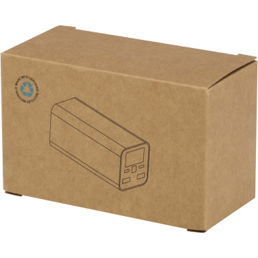 Logo trade promotional merchandise image of: Acamar 20.000 mAh 70W recycled aluminium laptop power bank