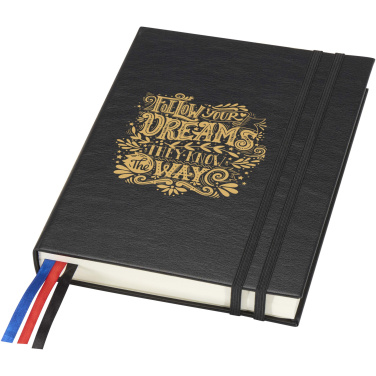 Logo trade corporate gift photo of: Alder A5 hard cover notebook