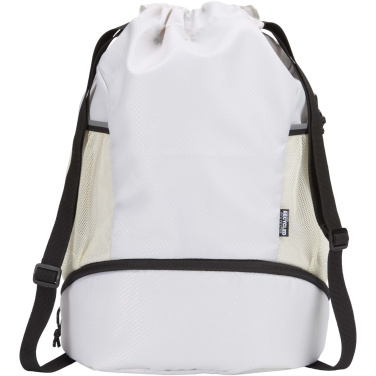 Logotrade promotional merchandise photo of: Nomad GRS recycled sports drawstring bag with bottom compartment 18L