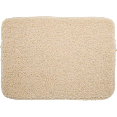 Logotrade corporate gift image of: Bear 13" GRS recycled sherpa laptop sleeve 2L