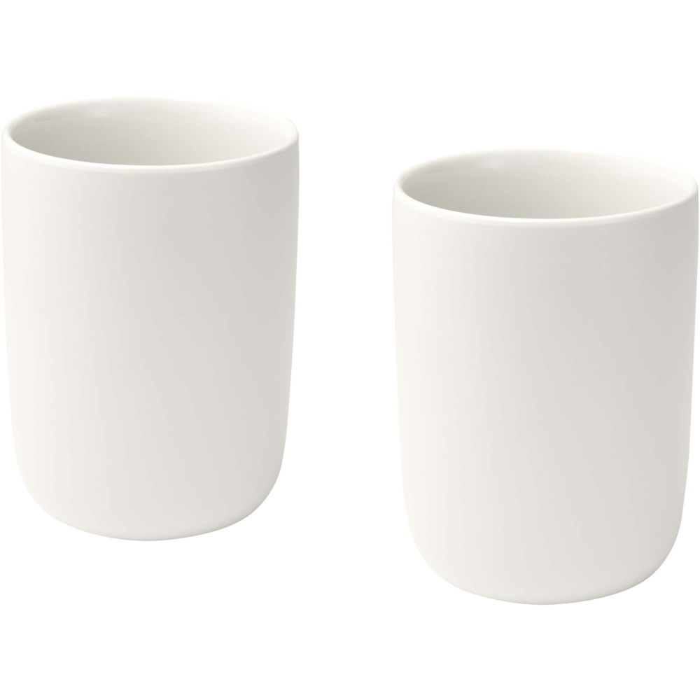 Logo trade promotional merchandise picture of: Male 350 ml ceramic cups - set of 2