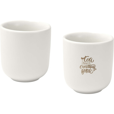Logo trade promotional product photo of: Male 90 ml ceramic espresso cups - set of 2
