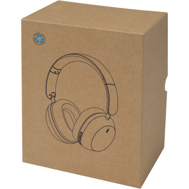 Logotrade corporate gift image of: Hoggar recycled plastic over-ear foldeable ANC and ENC headphones