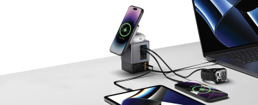 Logo trade promotional item photo of: Urban Vitamin Sacramento 105W GAN charger+retractable cables