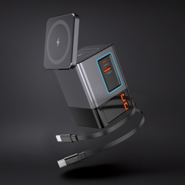 Logotrade promotional merchandise photo of: Urban Vitamin Sacramento 105W GAN charger+retractable cables