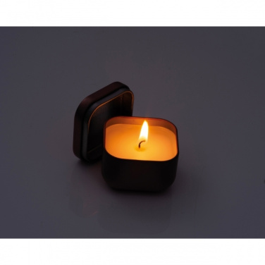 Logotrade promotional product picture of: Candle in tin PRAGUE