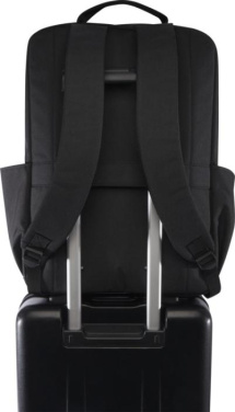 Logo trade business gift photo of: Libra 15” GRS recycled laptop backpack 15L