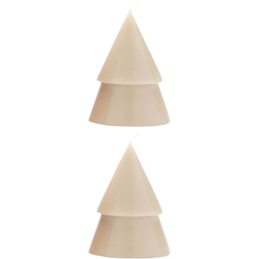 Logotrade corporate gift picture of: Originalhome Xmas tree candle set of 2 - M