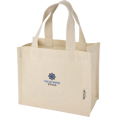 Logotrade advertising products photo of: Odessa 220 g/m² GRS recycled cotton mini gusset tote bag 9L