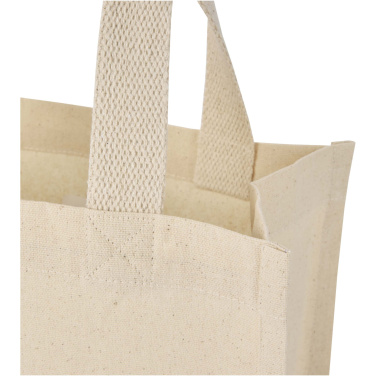 Logo trade business gifts image of: Odessa 220 g/m² GRS recycled cotton mini gusset tote bag 9L