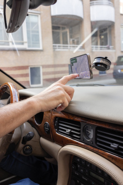 Logo trade promotional gift photo of: Terra 360 RCS recycled plastic universal phone holder