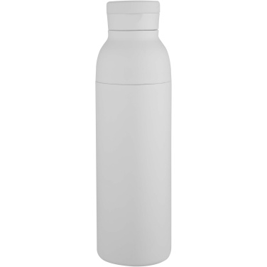 Illuminate 650 ml RCS recycled stainless steel double wall insulated water bottle, White – detail view 2