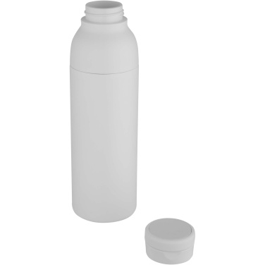 Illuminate 650 ml RCS recycled stainless steel double wall insulated water bottle, White – detail view 4