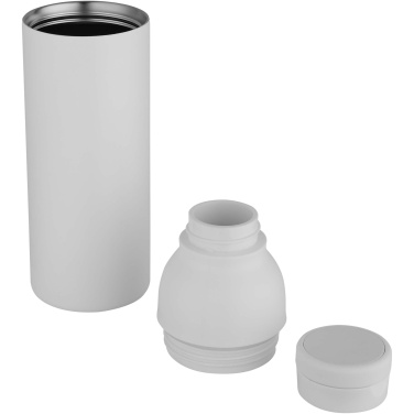 Illuminate 650 ml RCS recycled stainless steel double wall insulated water bottle, White – detail view 5