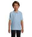 SUMMER II KIDS Polo 170g, Sky Blue Pique