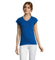 MOON WOMEN T-SHIRT 150g, Royal Blue