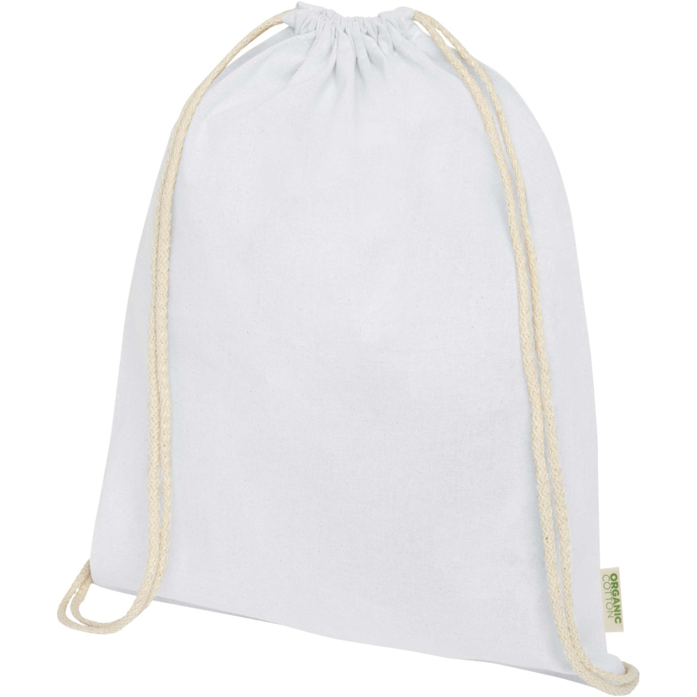 Logotrade advertising products photo of: Odisha 140 g/m² OCS organic drawstring bag 5L