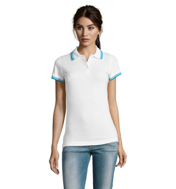 Logo trade promotional item photo of: PASADENA women polo 200g