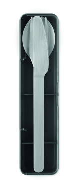 Logo trade promotional items image of: Stainless steel cutlery set