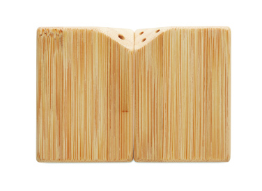Logotrade promotional gift picture of: Bamboo salt & pepper set