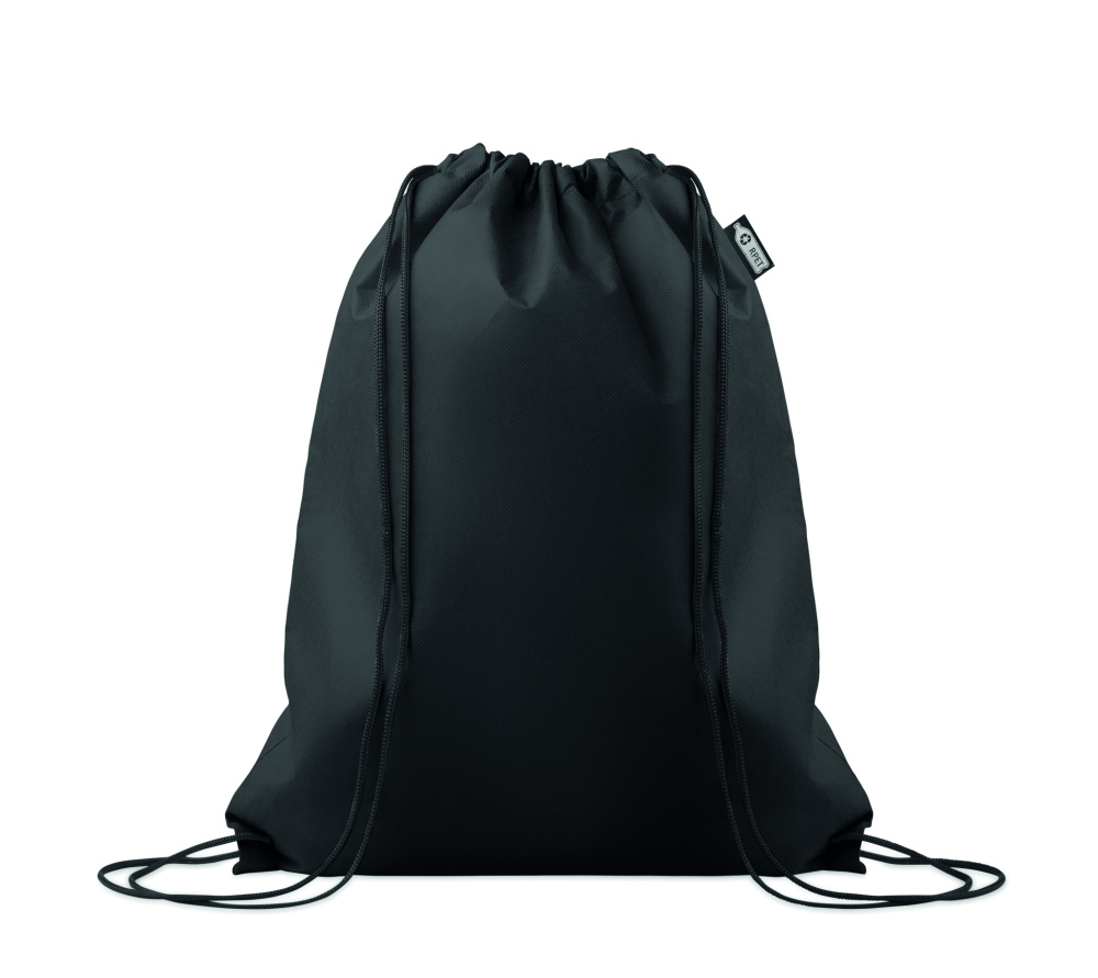 Logo trade promotional merchandise picture of: Drawstring bag RPET non-woven
