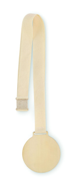 Logo trade promotional merchandise image of: Wooden medal