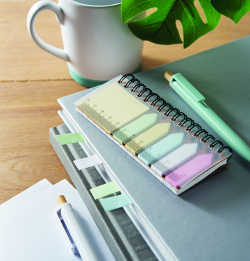 Logo trade promotional merchandise image of: Memo pad in PP