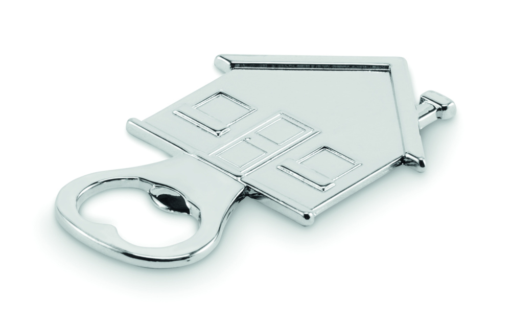 Logo trade promotional merchandise image of: House shape bottle opener