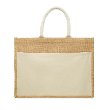 Logo trade promotional giveaways image of: Jute shopping bag