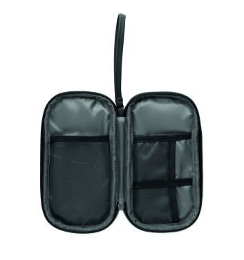 Logo trade promotional items image of: Tech organiser pouch 600D RPET