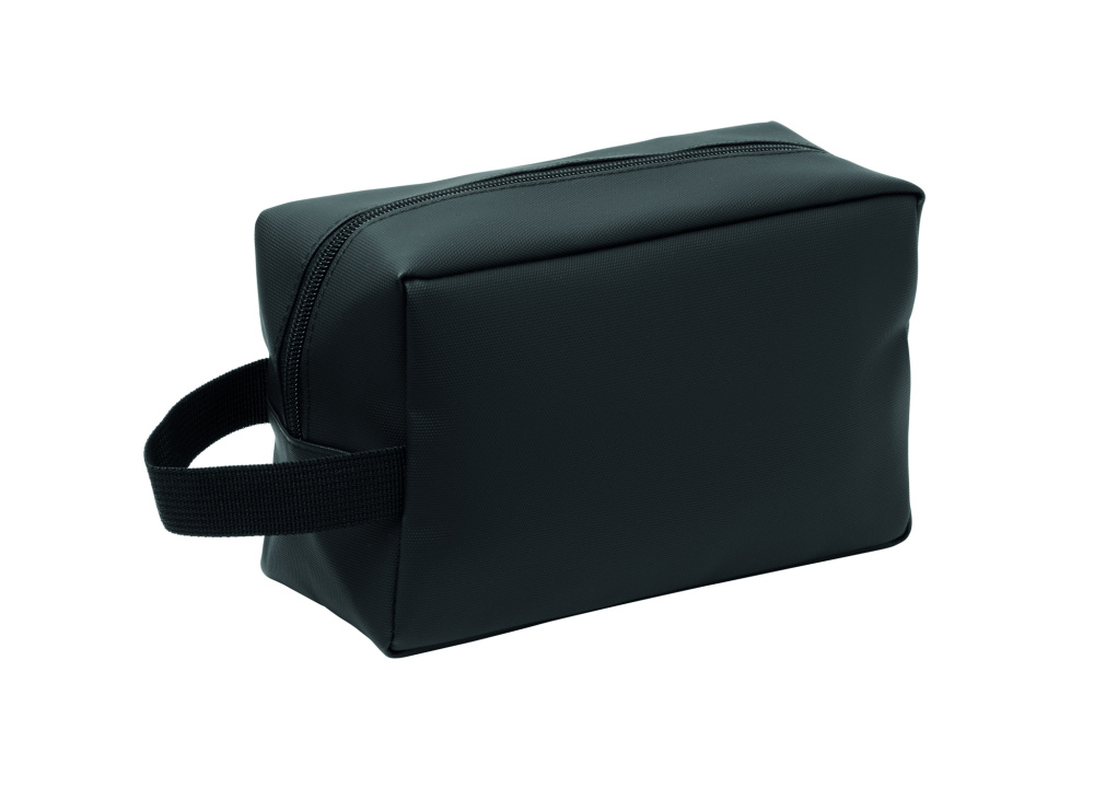 Logo trade promotional giveaway photo of: Toiletry bag in 600D RPET